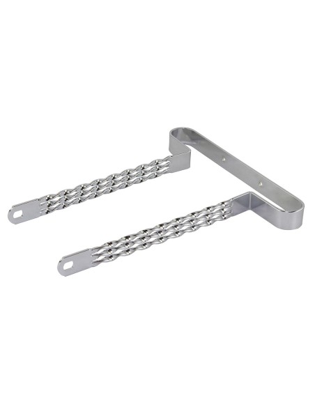 20 Lowrider Triple Flat Twisted Bumper Front/Rear Chrome.